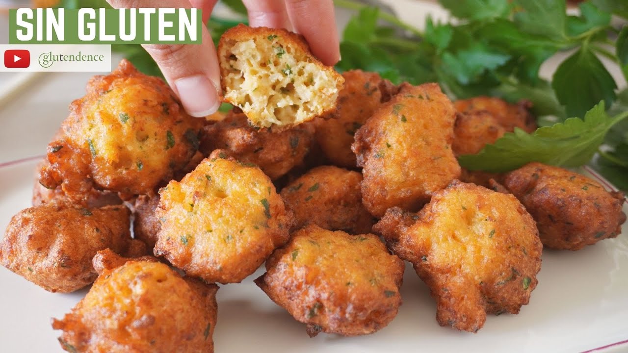 BUÑUELOS DE BACALAO SIN GLUTEN ¡Con ingredientes sencillos! (opcional sin lactosa)