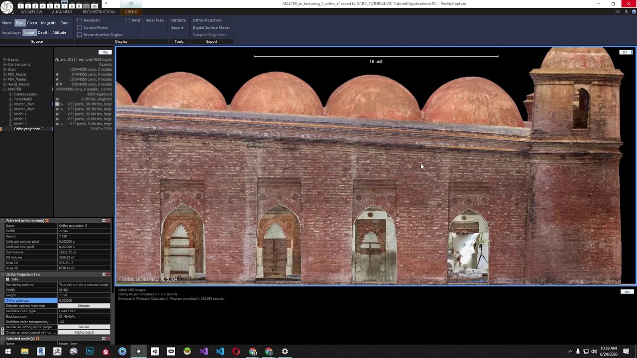 Creating Orthographic Images Inside Of RealityCapture by CyArk