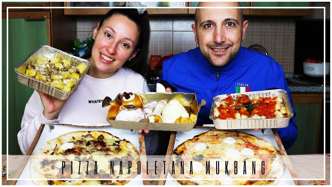 PIZZA NAPOLETANA MUKBANG EATING SHOW ITA #12 *super goloso*