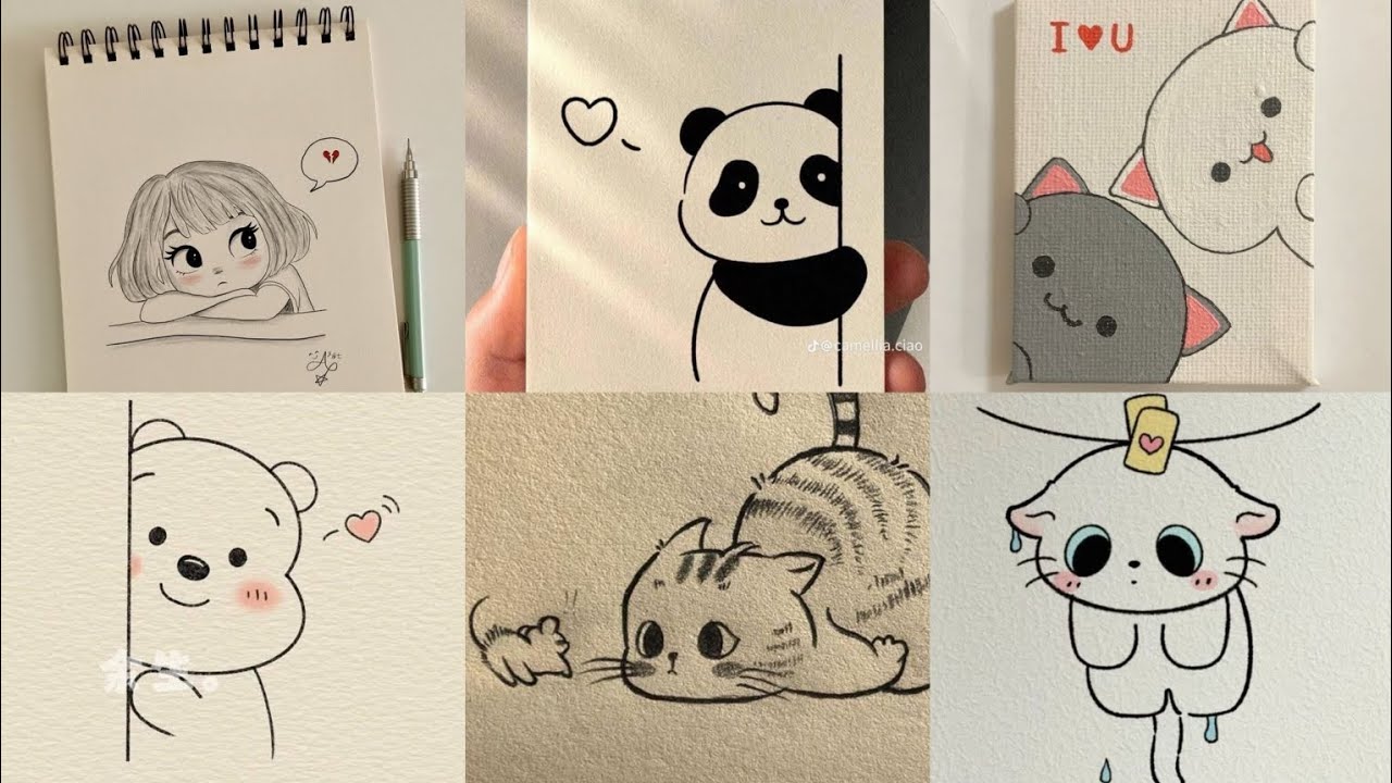  Pinterest Inspired Cute Aesthetic Drawing Ideas 💡💫#aesthetic #doodle 🌠#drawing 