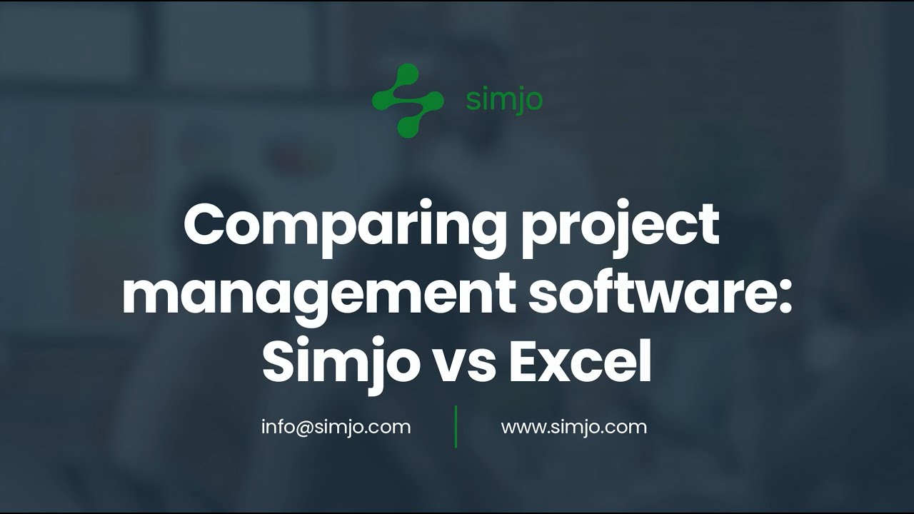 VLOG Comparing project management software  Simjo vs Excel