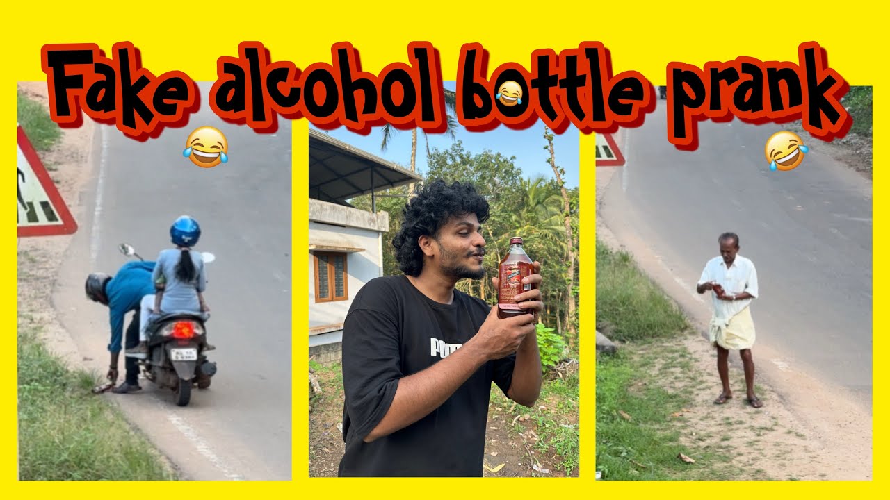 Fake alcohol bottle prank😂😂 