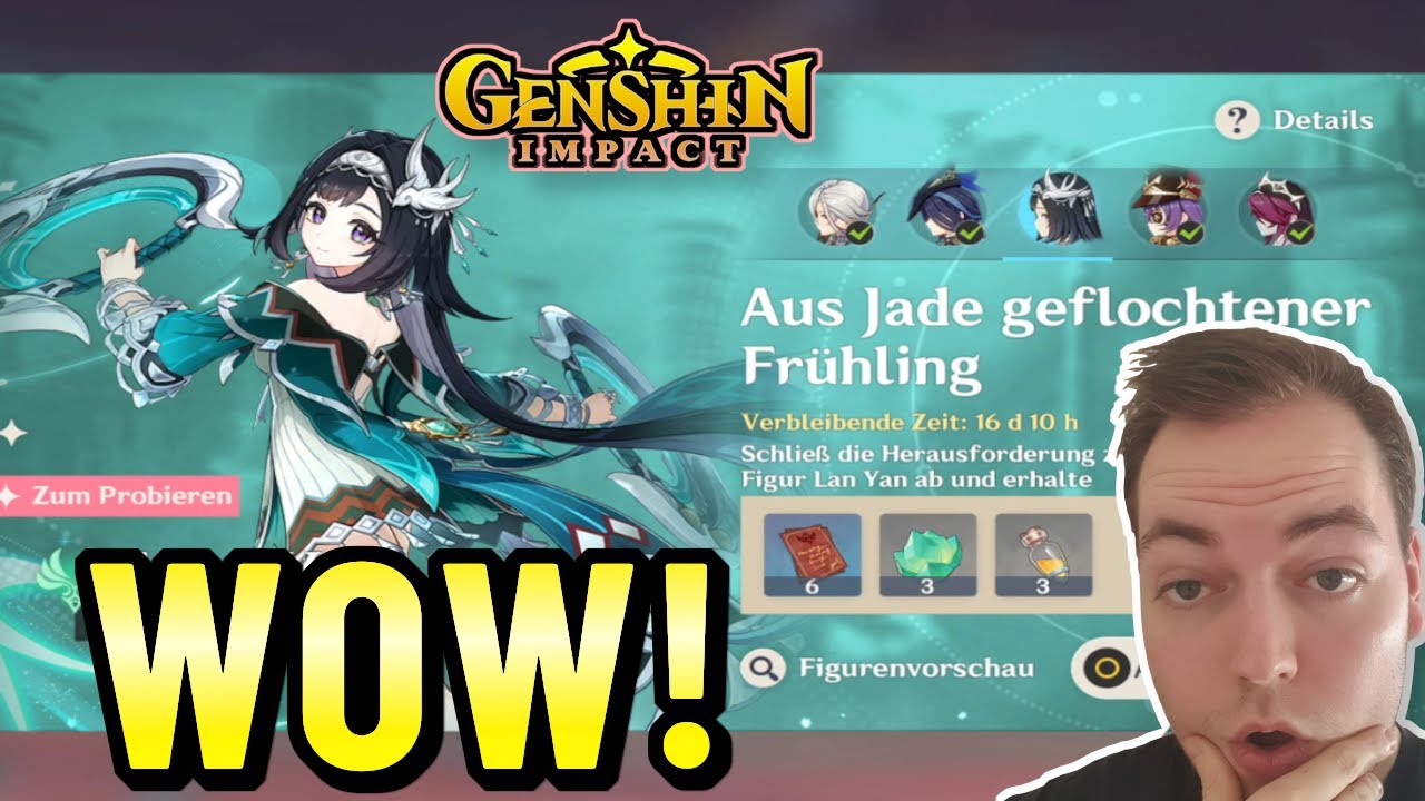 Genshin Impact - Neue Figur Lan Yan im Probelauf!