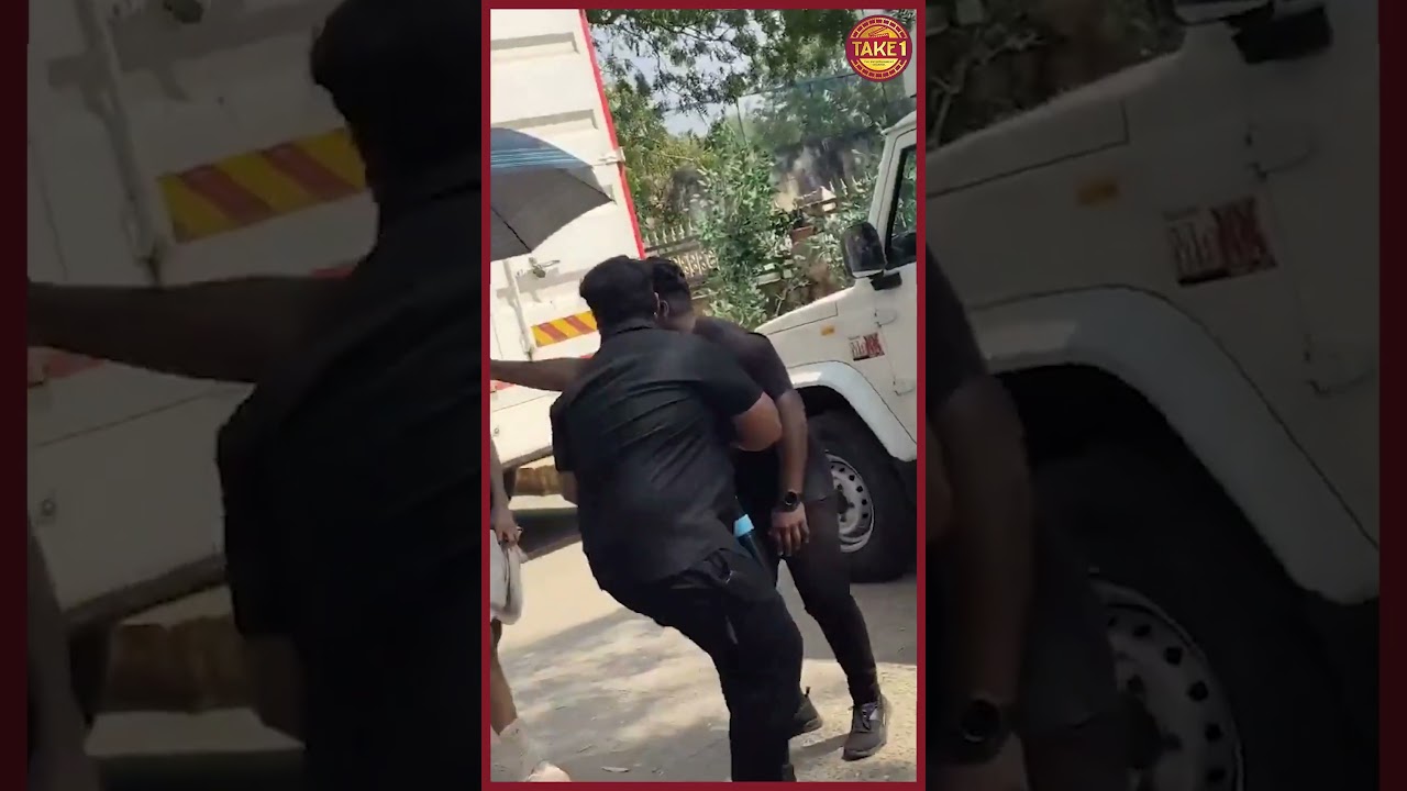 Atharvaa spotted at Parasakthi shooting spot