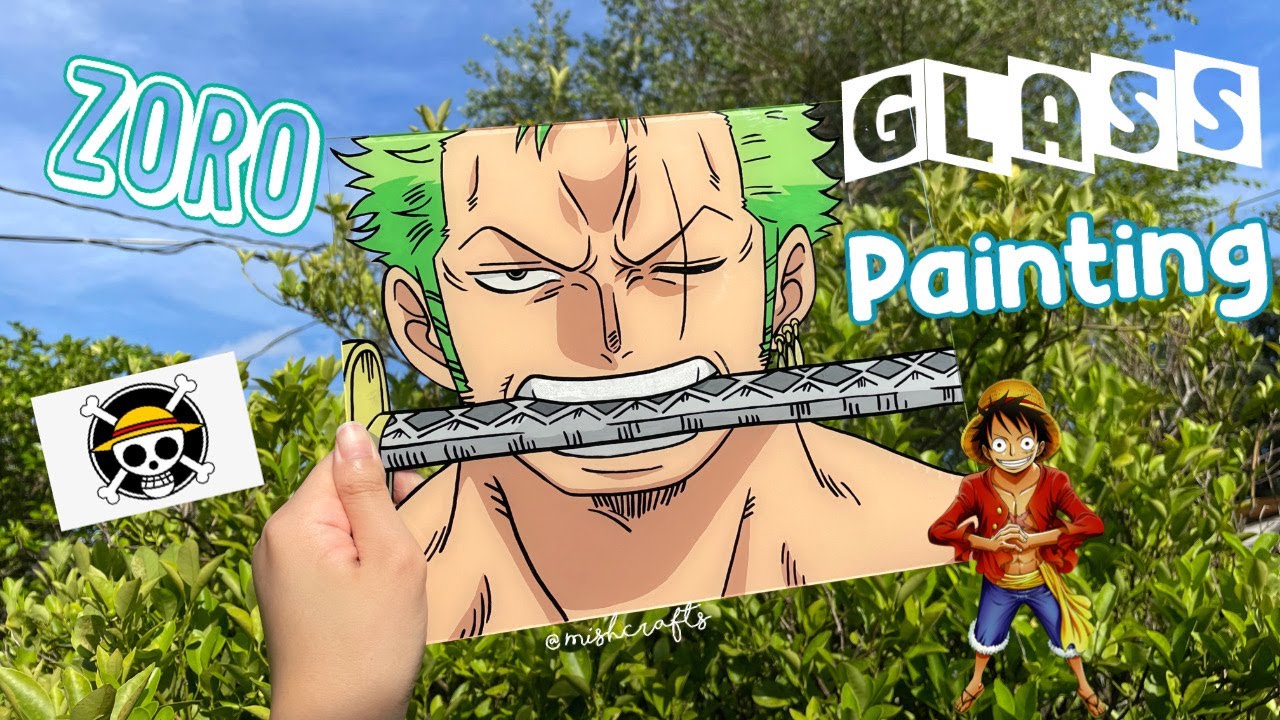 Paint with Me | Zoro Glass Painting from One Piece!