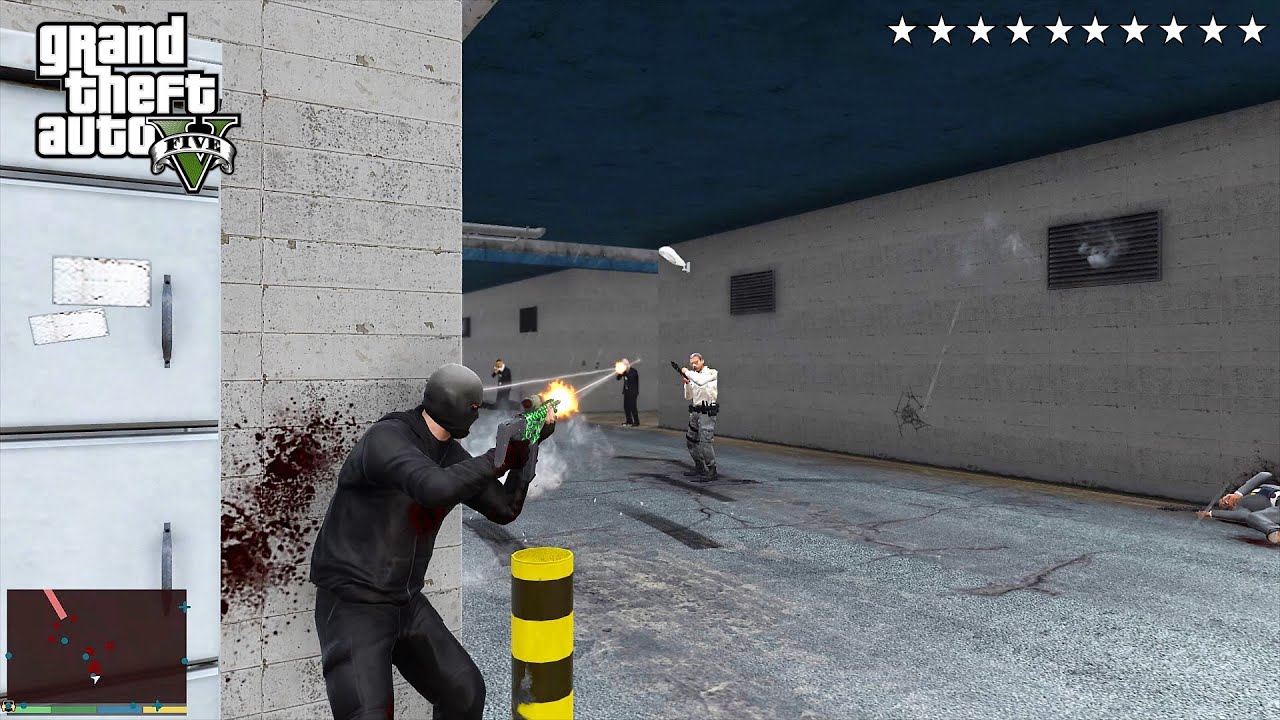 GTA 5 - TREVOR’S TEN STAR COP BATTLE AT BOLINGBROKE PENITENTIARY! (RDE 4.0.1)
