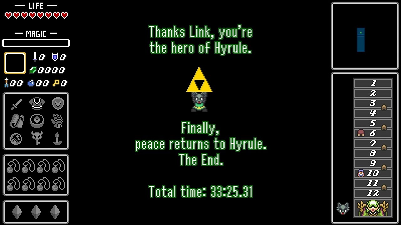 The Legend of Zelda: Dungeons of Infinity (v1.04) | (Speedrun: 