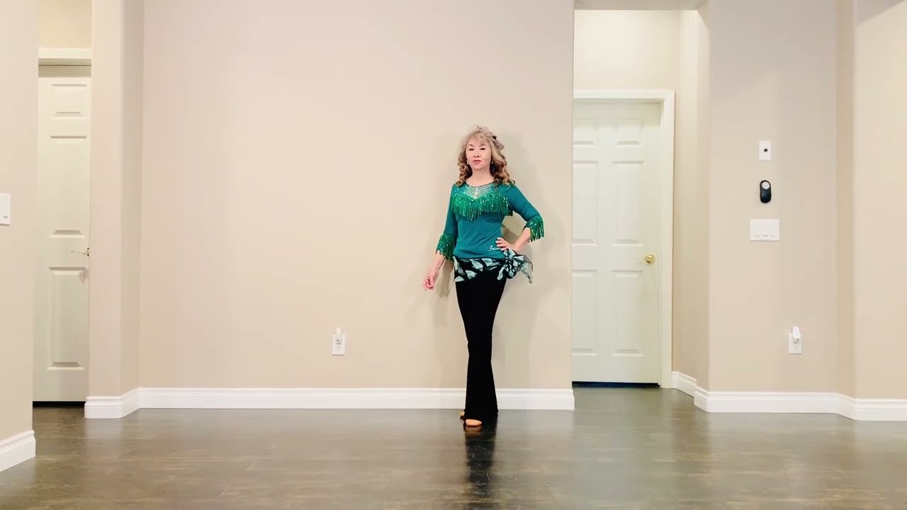 Moody River - line dance, beginner, demo & tutorial