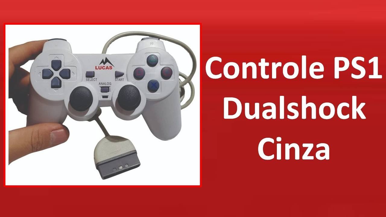 Controle Joystick PS1 Cinza Playstation One