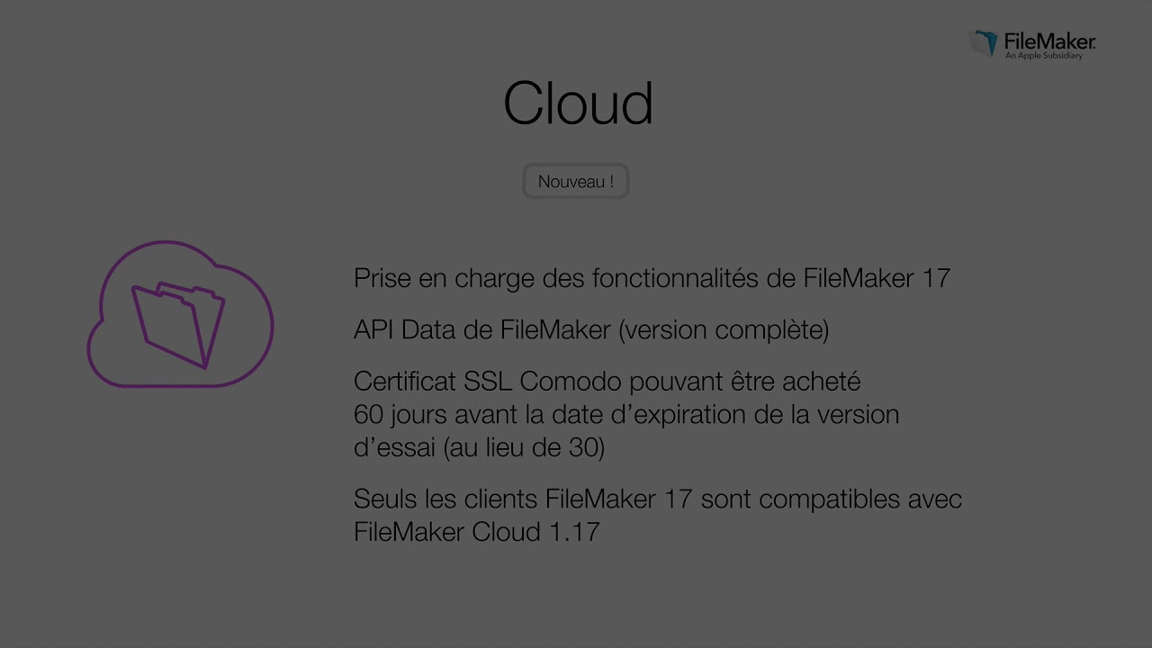 Séminaire Web - Découvrez FileMaker 17
