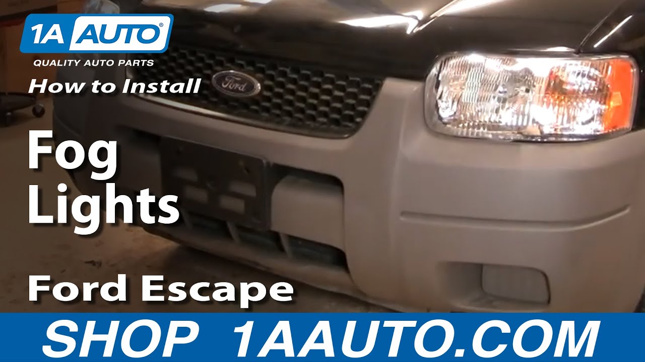 Как заменить противотуманную фару на Ford Escape 2001-2004 годов