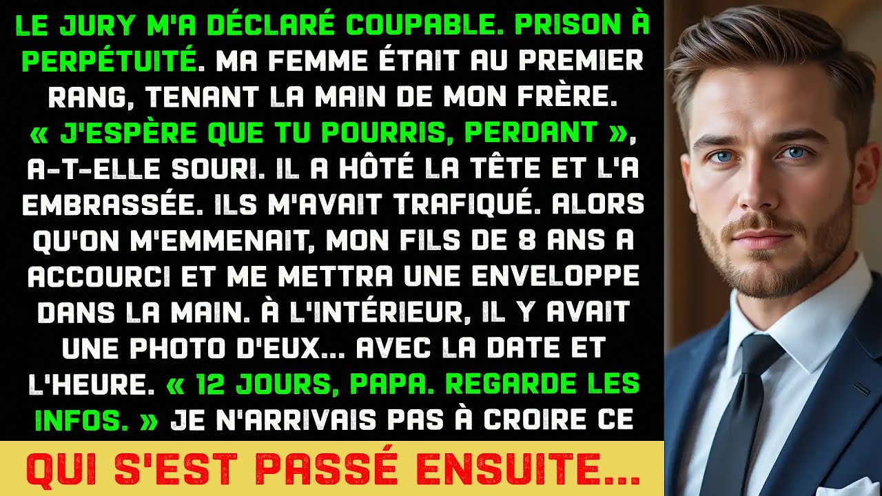 Ma femme et mon frère ont fêté ma prison, mais la vengeance de mon fils fut brutalement extrême.