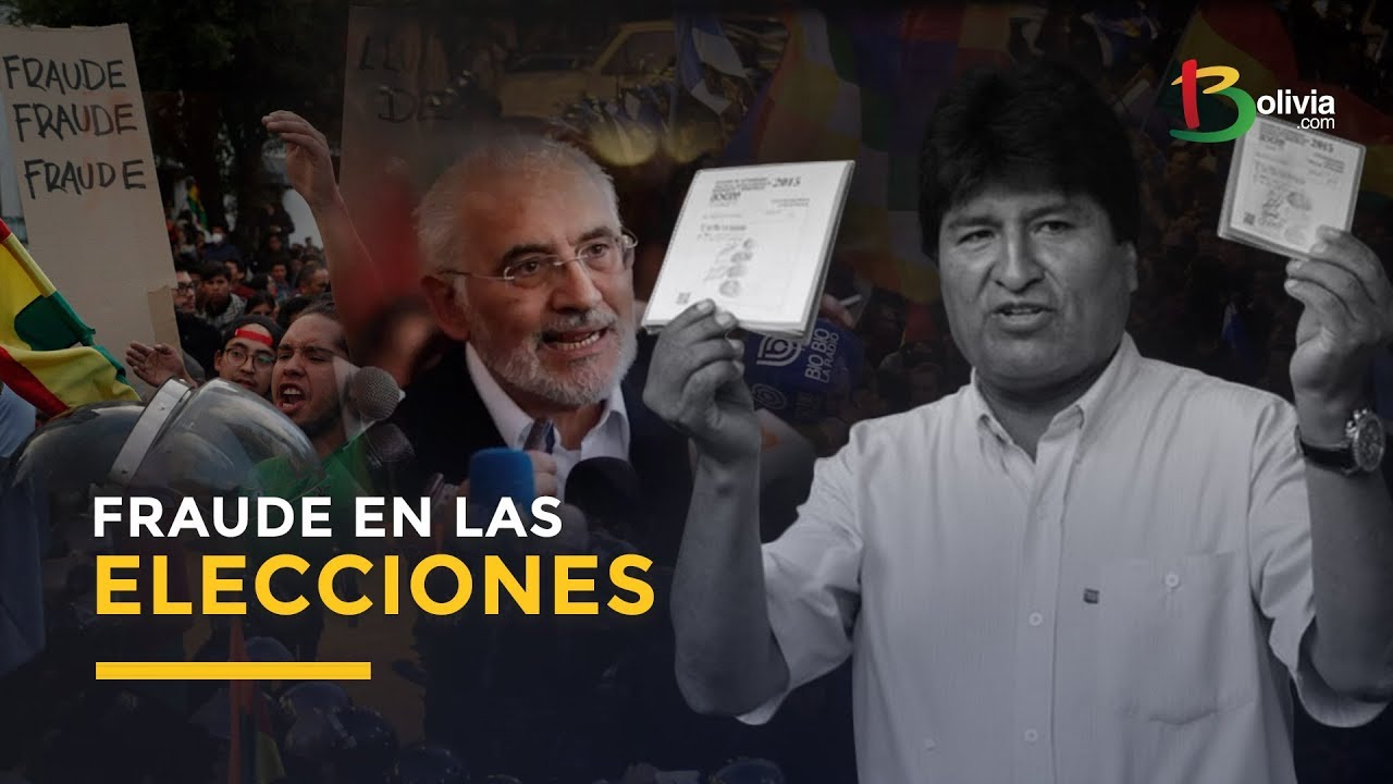 &iquest;Fraude electoral en las elecciones de Bolivia?