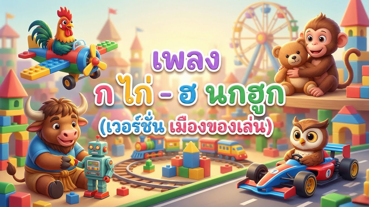 เพลง ก ไก่ - ฮ นกฮูก (เวอร์ชั่น เมืองของเล่น)