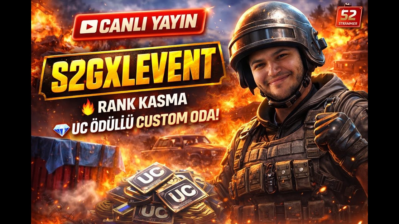 UC ÖDÜLLÜ ODALAR İLE İFTARA KADAR YAYIN I PUBG MOBİLE