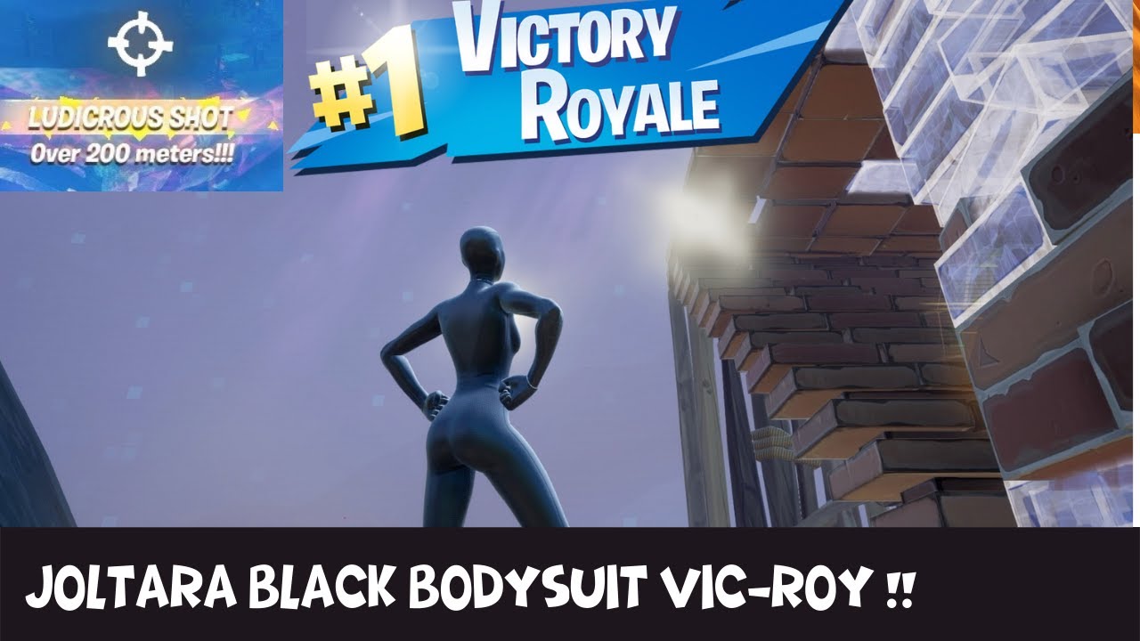 VICTORY ROYALE! JOLTARA - SWEATY SUPERHERO - BLACK BODYSUIT STYLE FORTNITE GAMEPLAY NO COMMENTARY