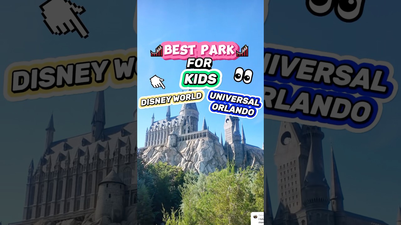 BEST Theme Park for KIDS?! 😮🎢 (Disney World vs. Universal Orlando)