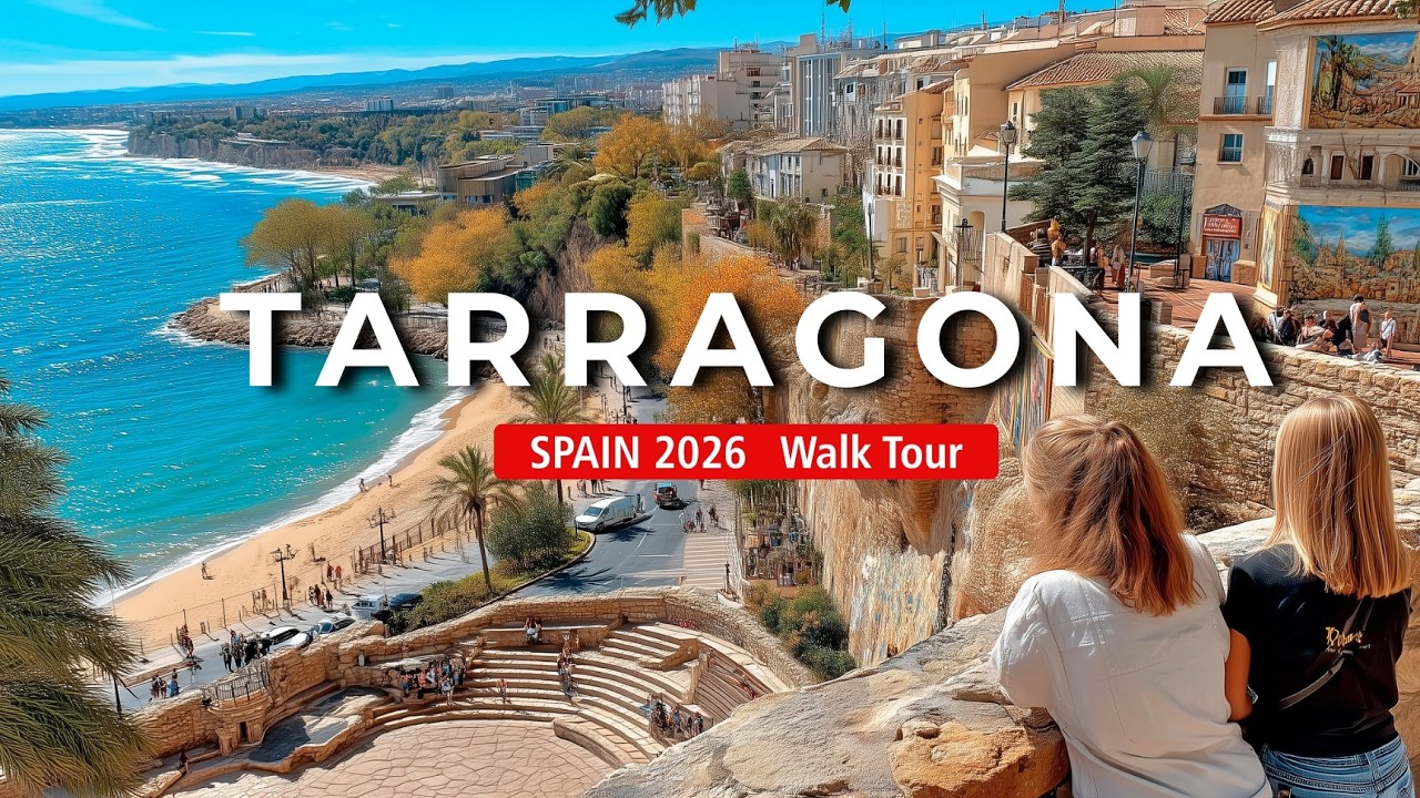 TARRAGONA Walking Tour 🇪🇸🏛️ |  Roman Ruins & Medieval Streets in Catalonia!