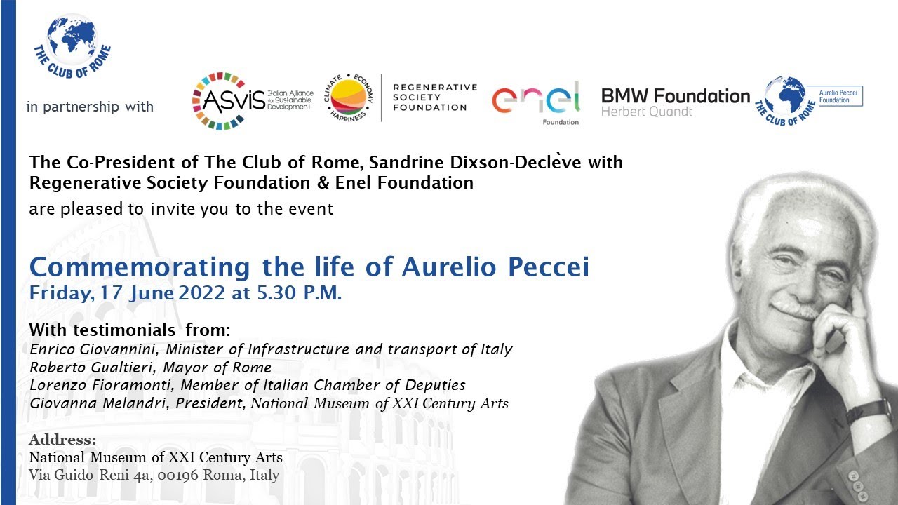 Commemorating the life of Aurelio Peccei