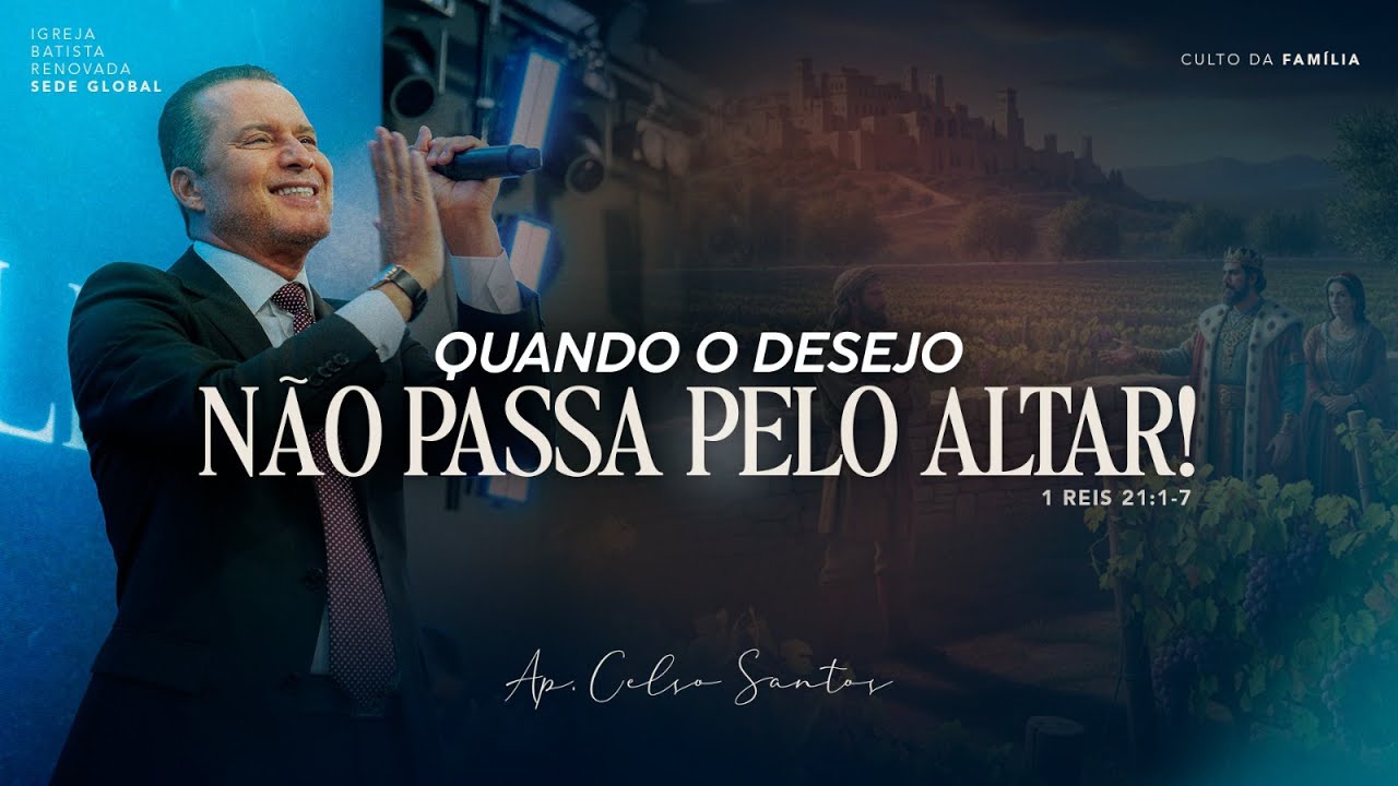 Culto da Família | Domingo Noite | 25.01.2026 - Ap. Celso Santos