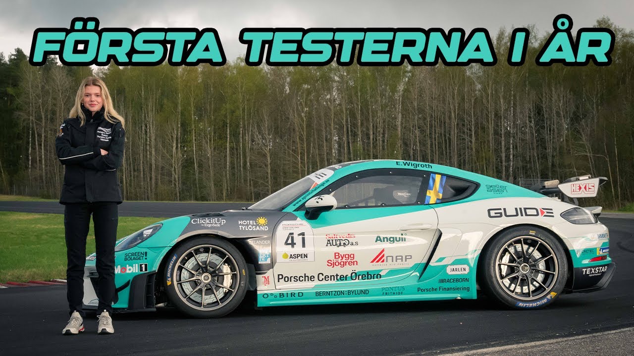FÖRSTA TESTERNA MED MIN PORSCHE GT4 RS