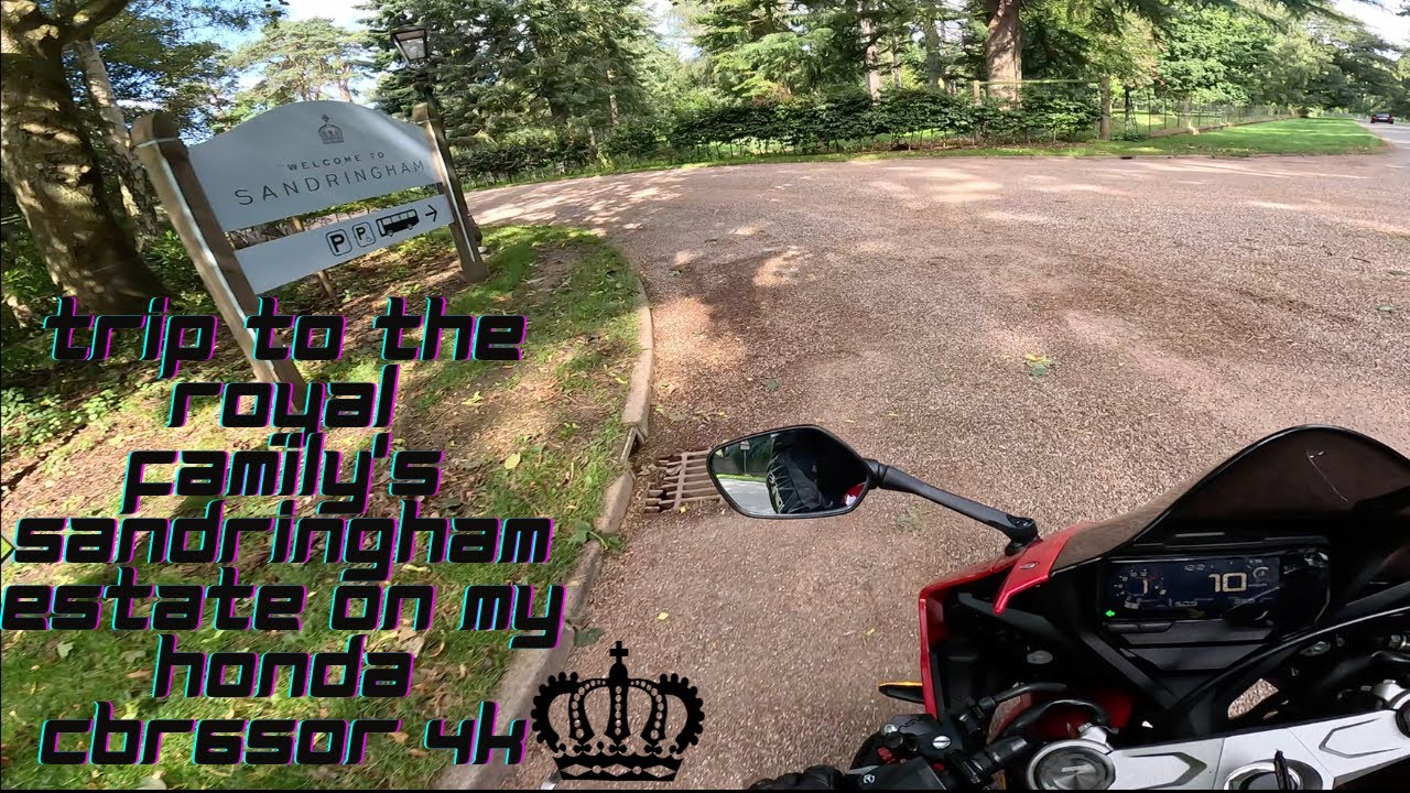 Trip To The Royal Family's Sandringham Estate On My Honda CBR650R   4K