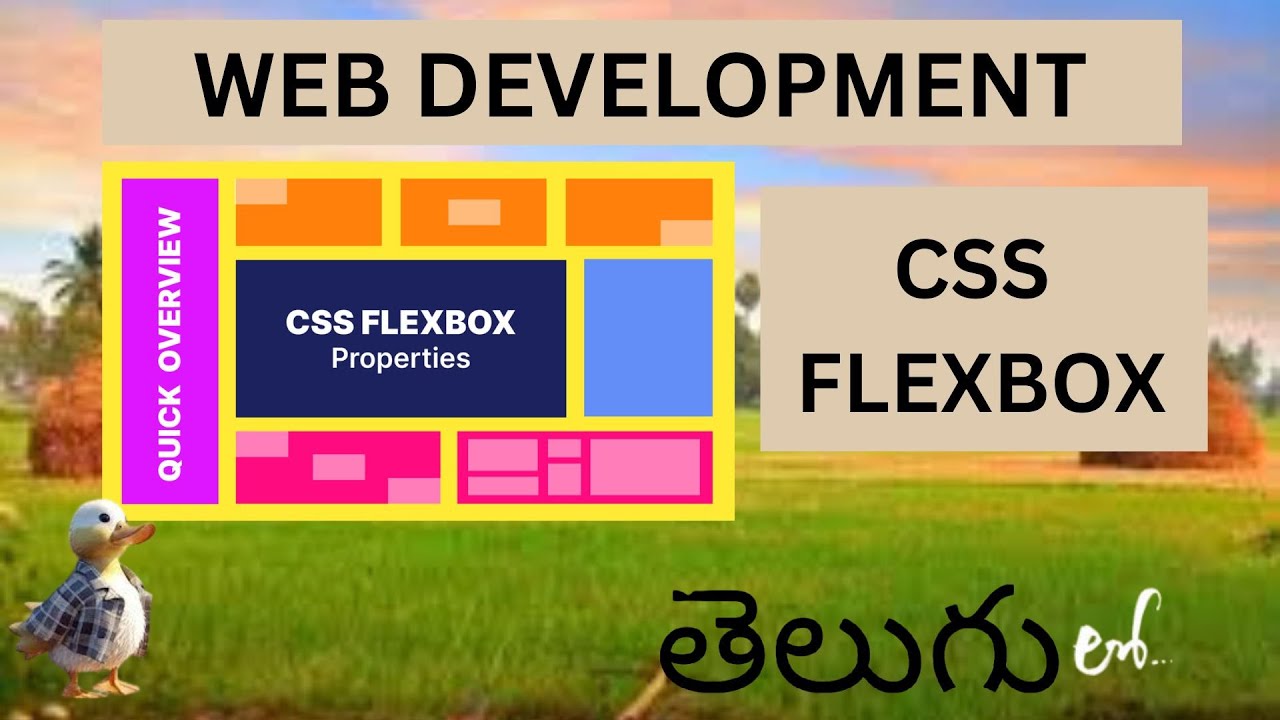Web Development CSS FLEXBOX Detail Explanation in Telugu ( Lesson - 25 )