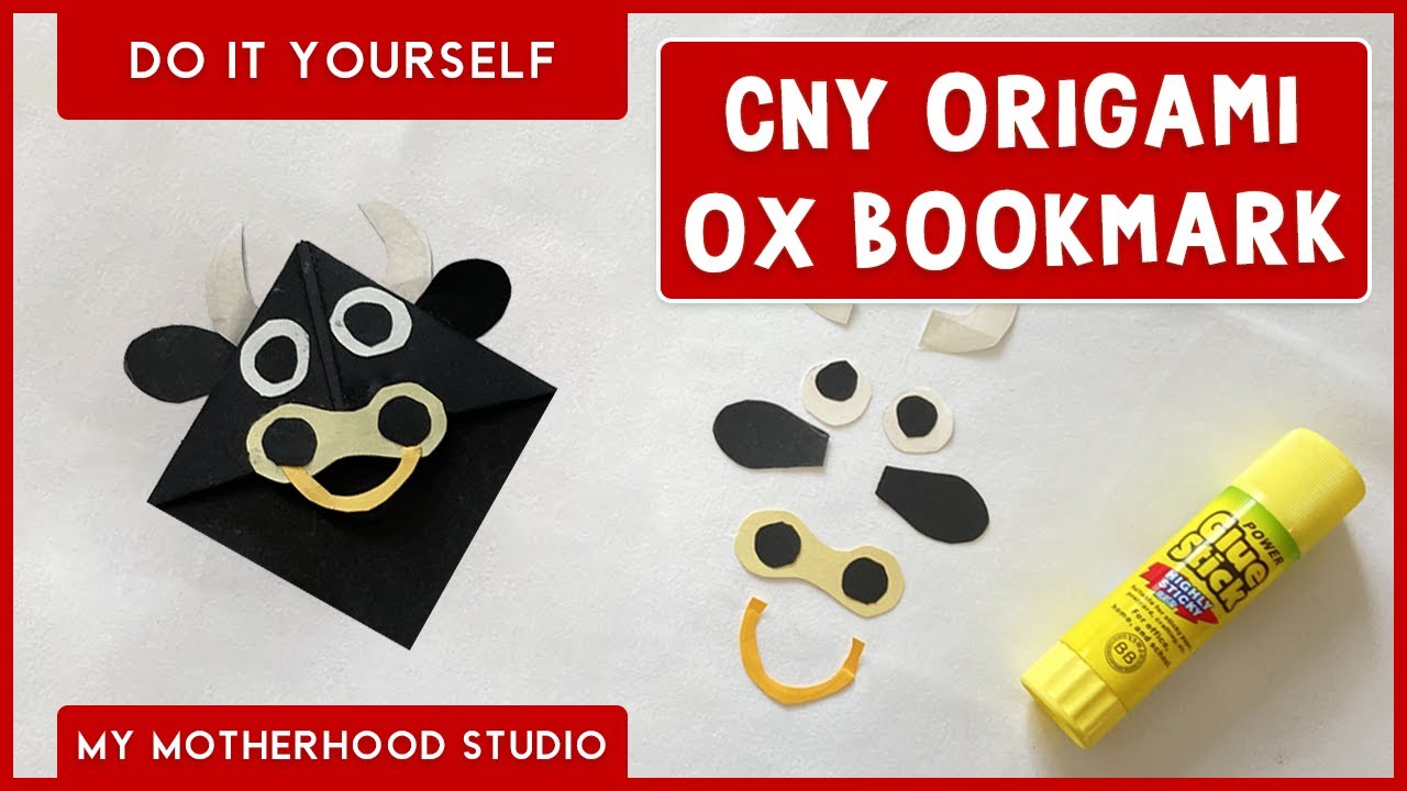 Easy Origami Ox Bookmark | DIY Chinese Zodiac New Year Craft | Year of the Ox
