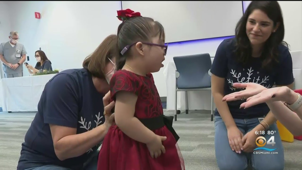 Children get big surprise at Jackson Memorial Hospital
