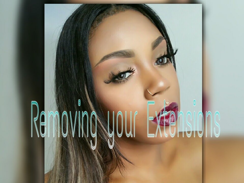 HOW TO: REMOVE YOUR EXTENSION & HAIR GLUE