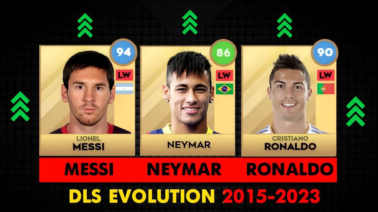 MESSI VS RONALDO VS NEYMAR DLS EVOLUTION 2015-2023 😭😭😭