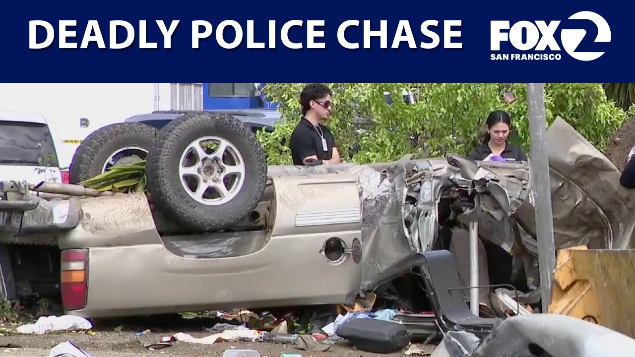 Высокоскоростная погоня закончилась смертельной аварией в Гилрое | KTVU