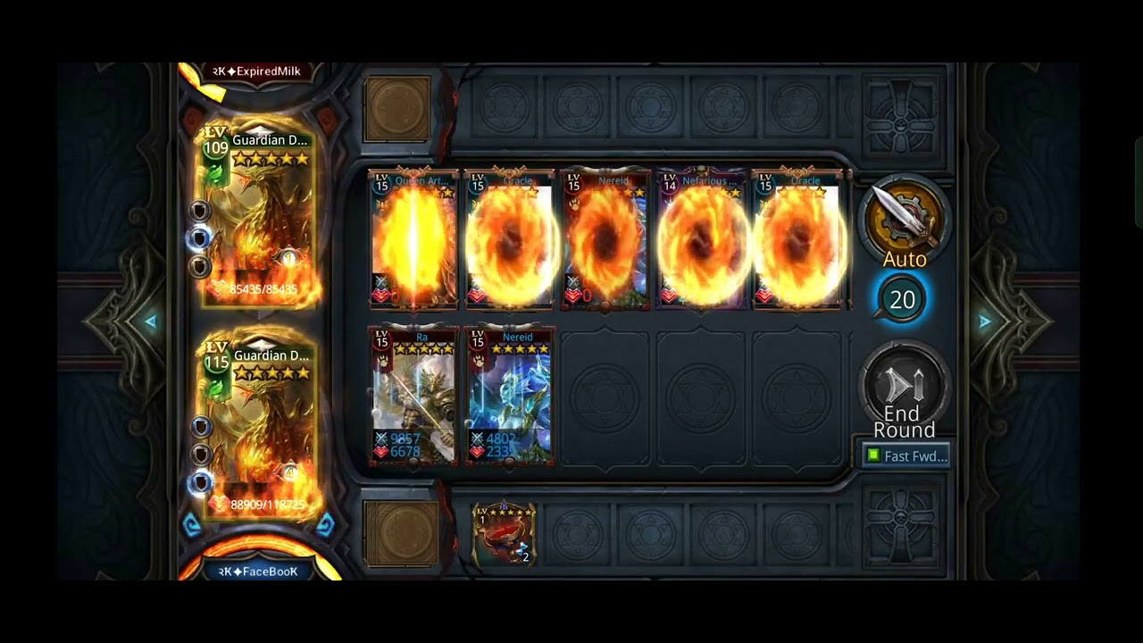 Deck Heroes: Ra's skill demo at level 14