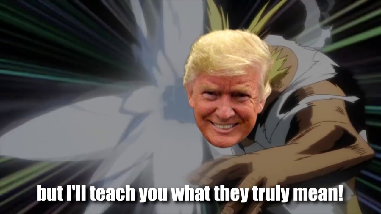 Trump vs CNN [FULL FIGHT 1080p HD] My Hero Academia Parody