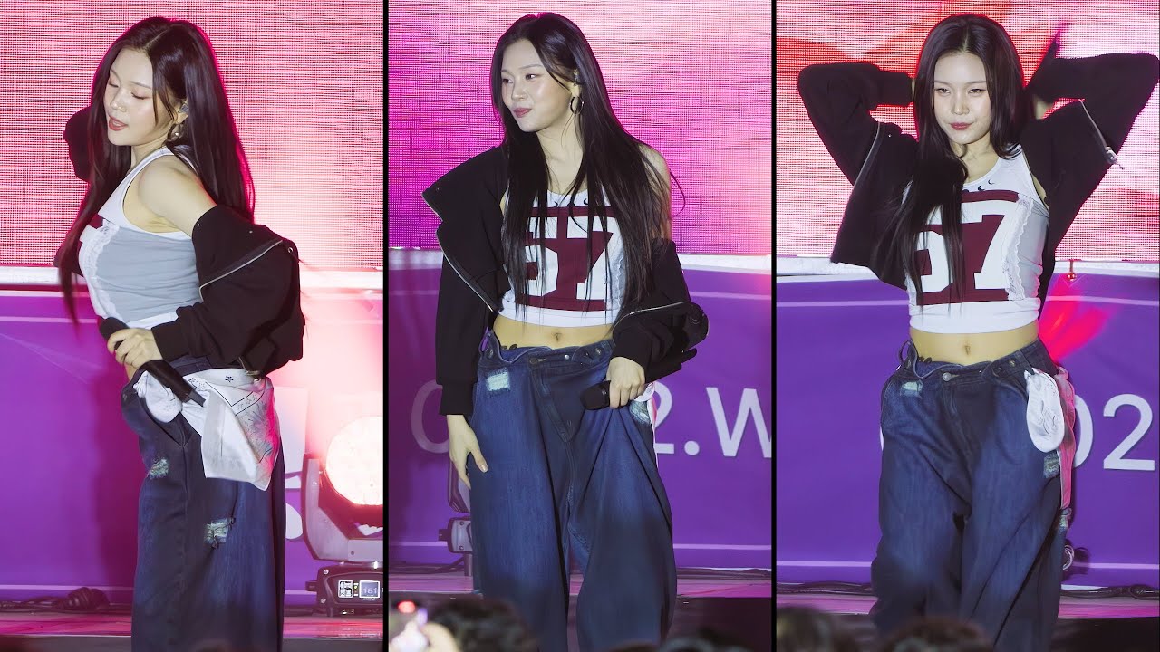 250402 비비지 VIVIZ - 풀업 PULL UP | 엄지 UMJI 가로 직캠 | 목원대학교 입춘제 [KPOP FanCam 4K]