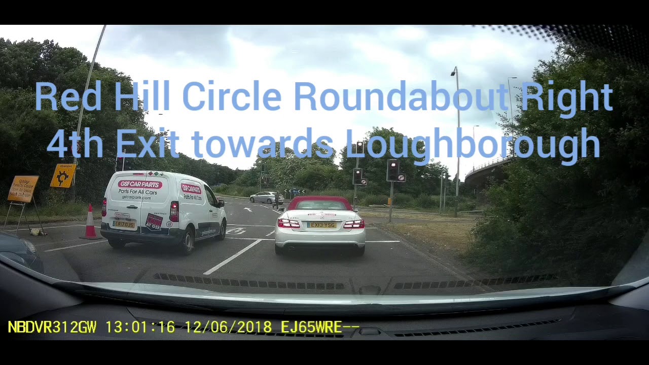 Red Hill Circle Roundabout Right 4th Exit towards Loughborough