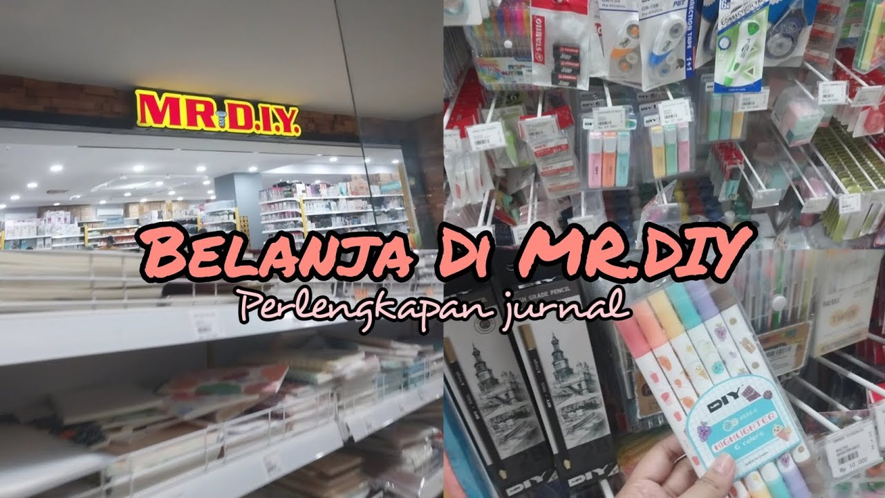 BELANJA PERLENGKAPAN JURNAL DI MR.DIY | JURNAL STIKER | MR.DIY INDONESIA