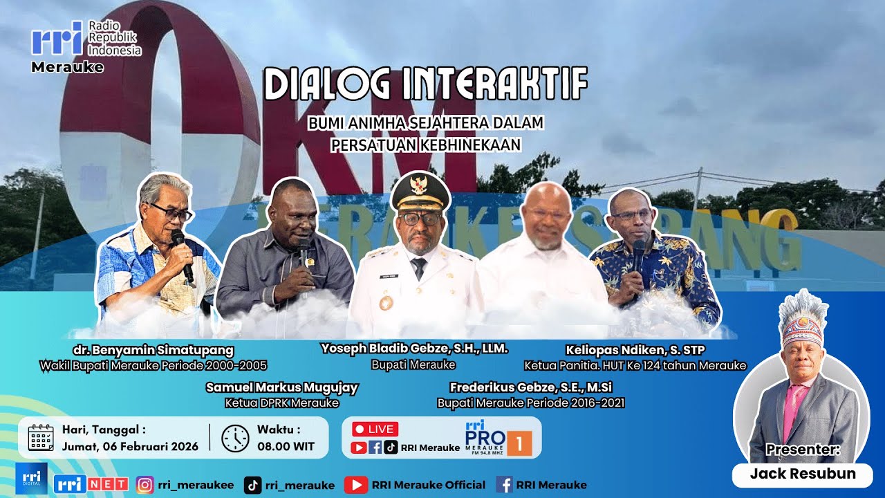 [ LIVE ] DIALOG RRI MERAUKE - BUMI ANIMHA SEJAHTERA DALAM PERSATUAN KEBHINEKAAN