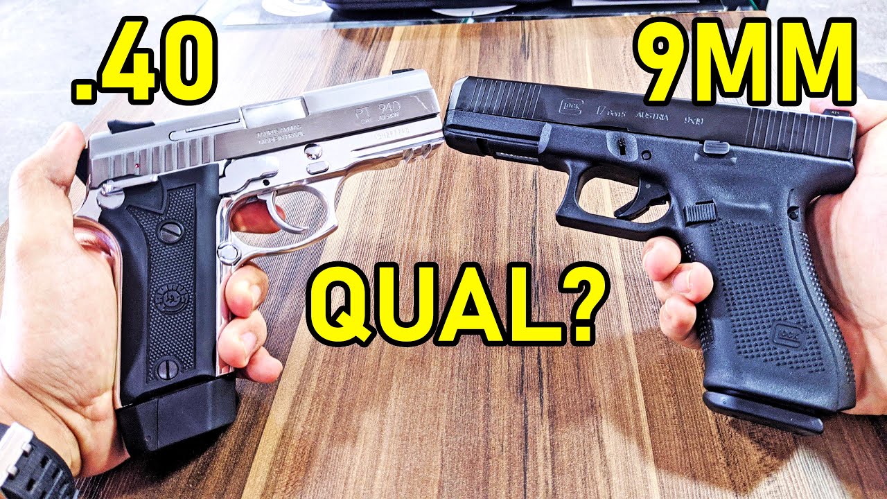 PISTOLA .40 OU 9MM? QUAL A MELHOR ? STOPPING POWER!