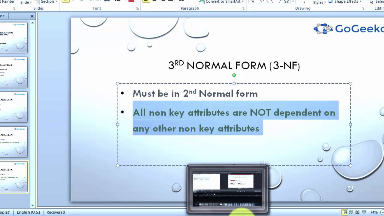 3rd Normal Form (3NF) - Relational Databases (RDBMS)
