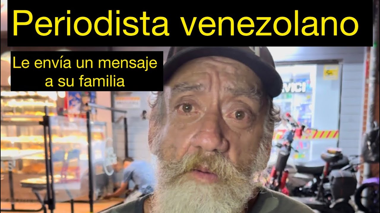 Periodista venezolano le envió un mensaje a su familia ￼