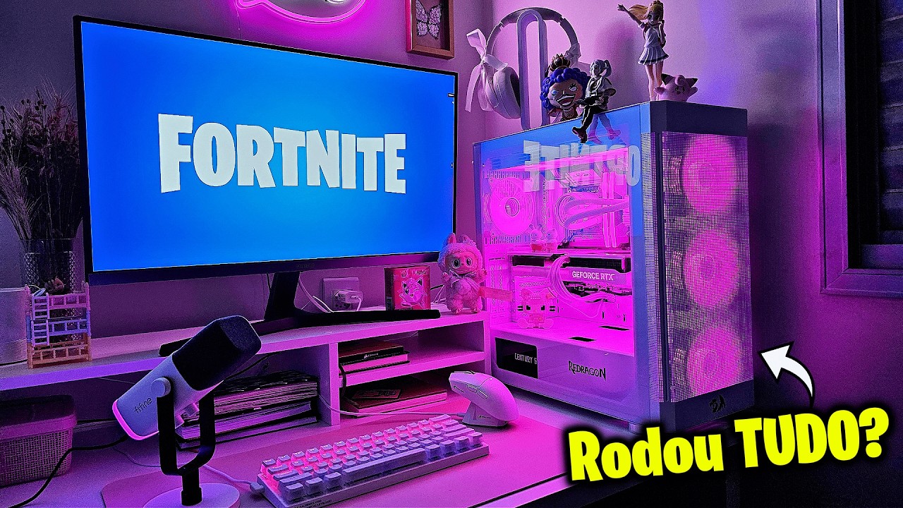 Testei jogos no Novo PC Gamer da minha namorada (RTX 5060 Ti + i5 14600KF)