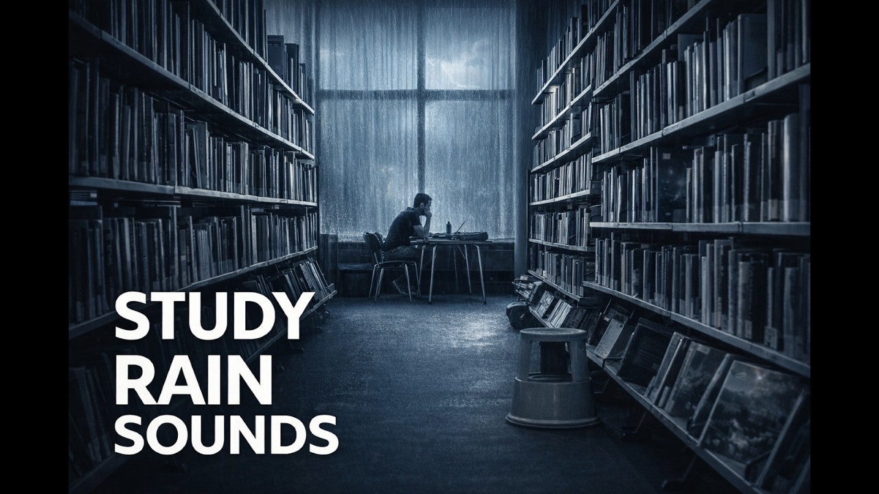 Rain Sounds for Studying & Deep Focus — Soft Rain with Distant Thunder (40 Minutes, No Talking)