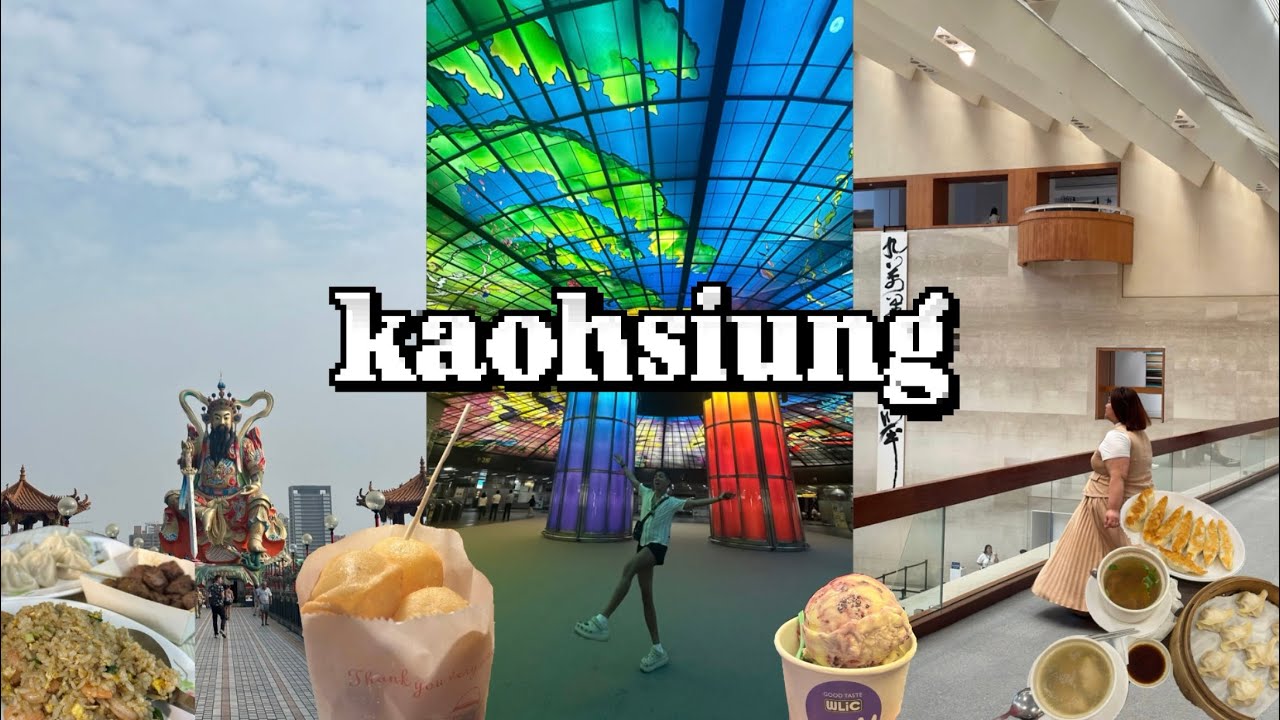 kaohsiung, taiwan vlog 2024 | michelin restaurant, formosa boulevard, liouhe night market etc! 🇹🇼🥟🐉💙