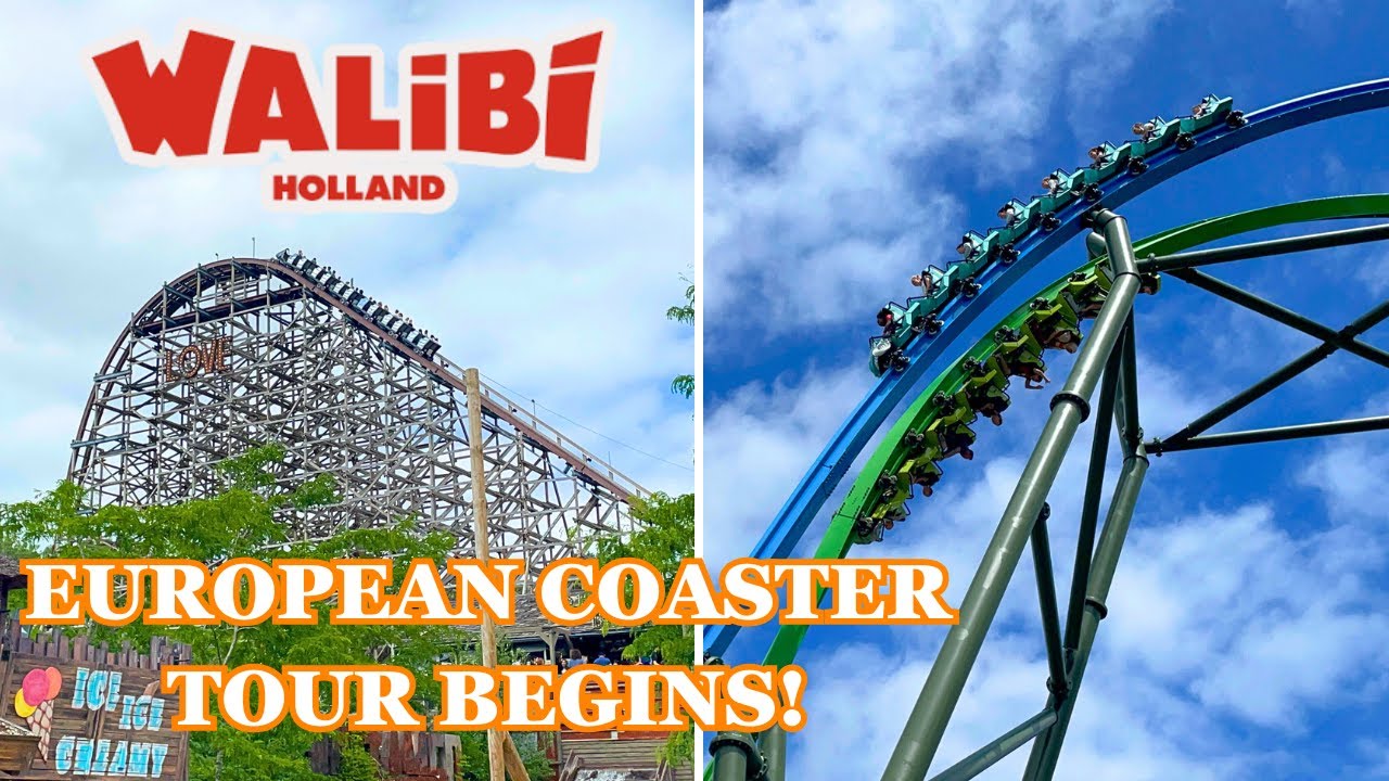 Visiting Walibi Holland! - One of Europe's Best Roller Coaster Lineups!