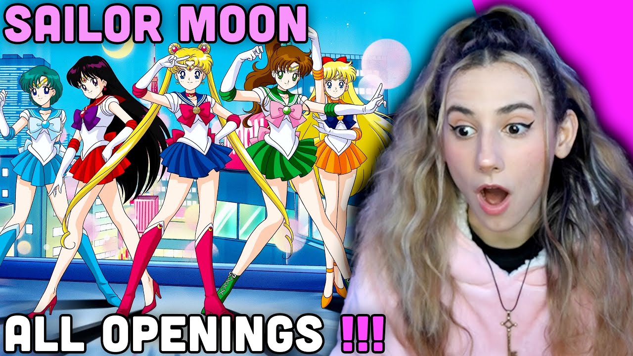 SAILOR MOON - ALL OPENINGS for THE FIRST TIME !! | FIRST TIME REACTION