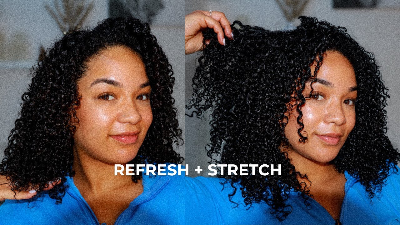 2 Product Wash & Go Refresh + Stretch | Easy Natural Hair Routine ✨