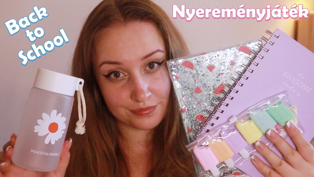 [Magyar ASMR] Back To School 2021 Nyereményjáték✏️📚 (LEZÁRULT)