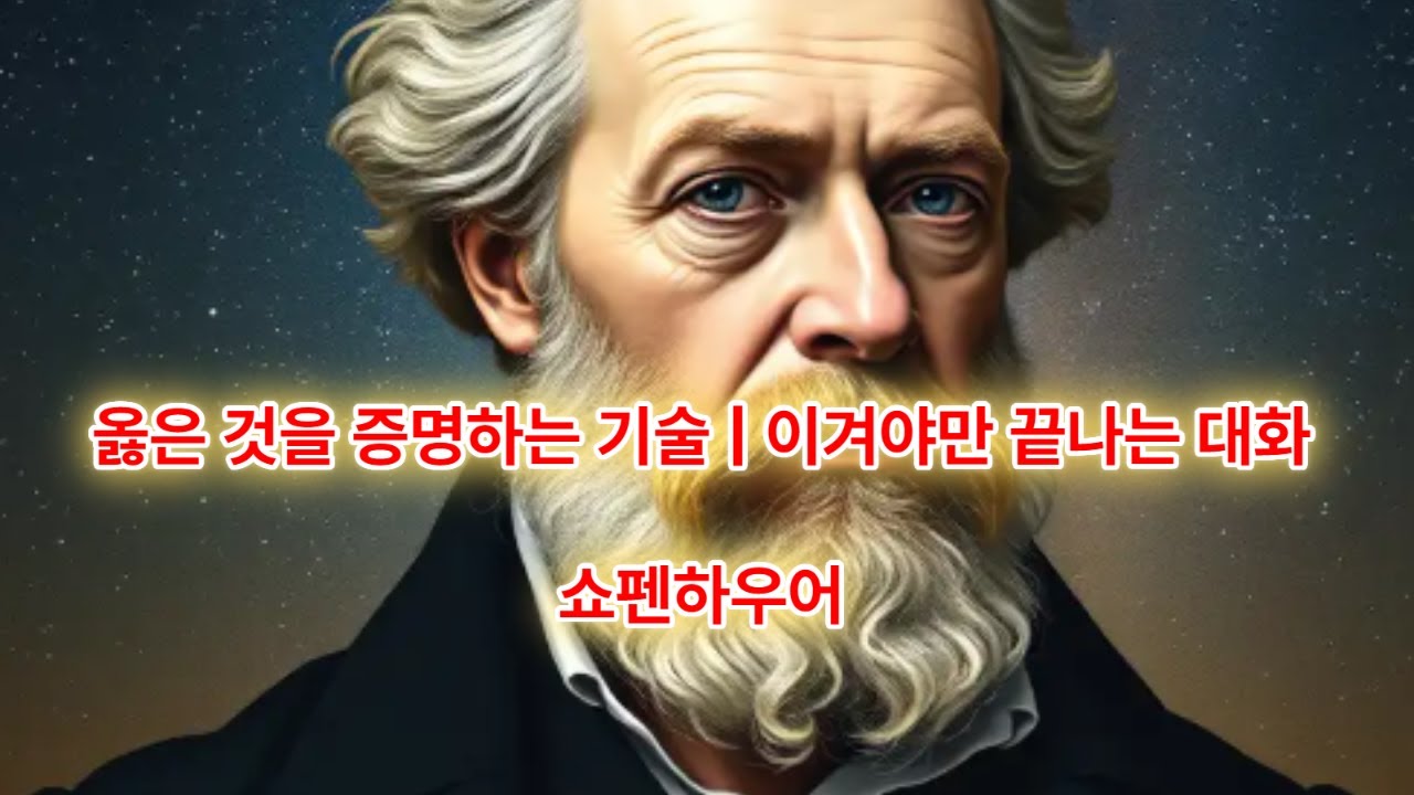 말문이 막히면 지는 겁니다 | 쇼펜하우어가 말하는 지지 않는 대화의 기술