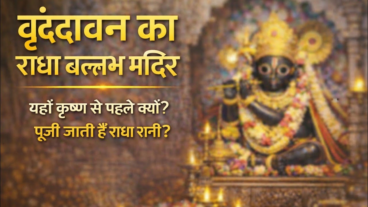 राधा बल्लभ मंदिर, वृंदावन | जहाँ कृष्ण से पहले राधा रानी की पूजा होती है